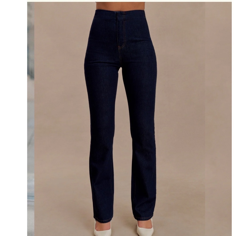 Meshki Jericho Straight Leg Dark Wash Jeans 6